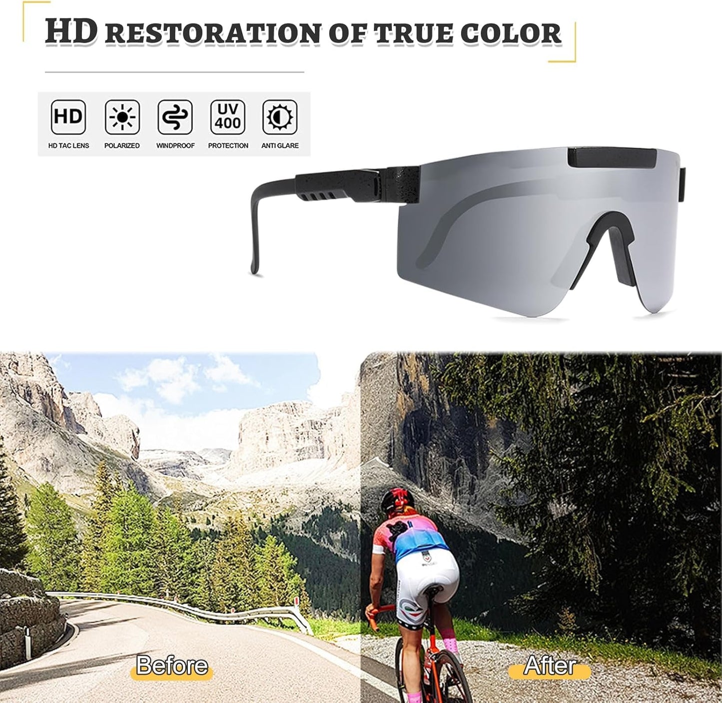 Polarized Pit Vipers Grey