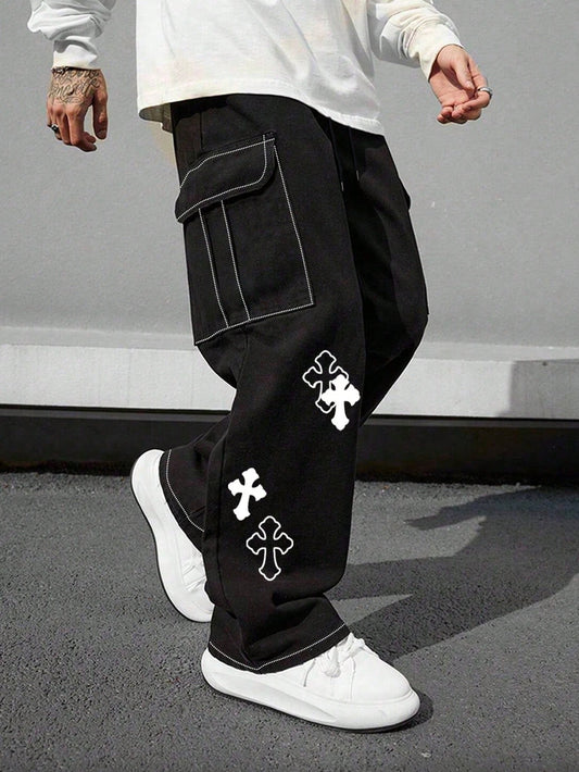 Mens Loose Fit Cargo Pants