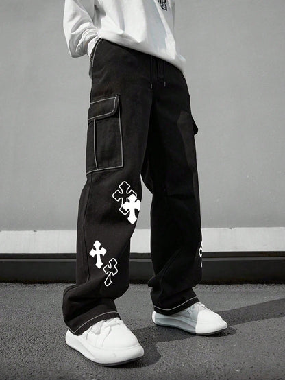 Mens Loose Fit Cargo Pants