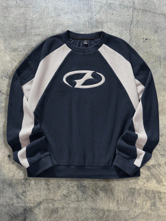 AXEPEAK Men'S Loose Fit Knit Long Sleeve Pullover Sweatshirt, Streetwear Vibes