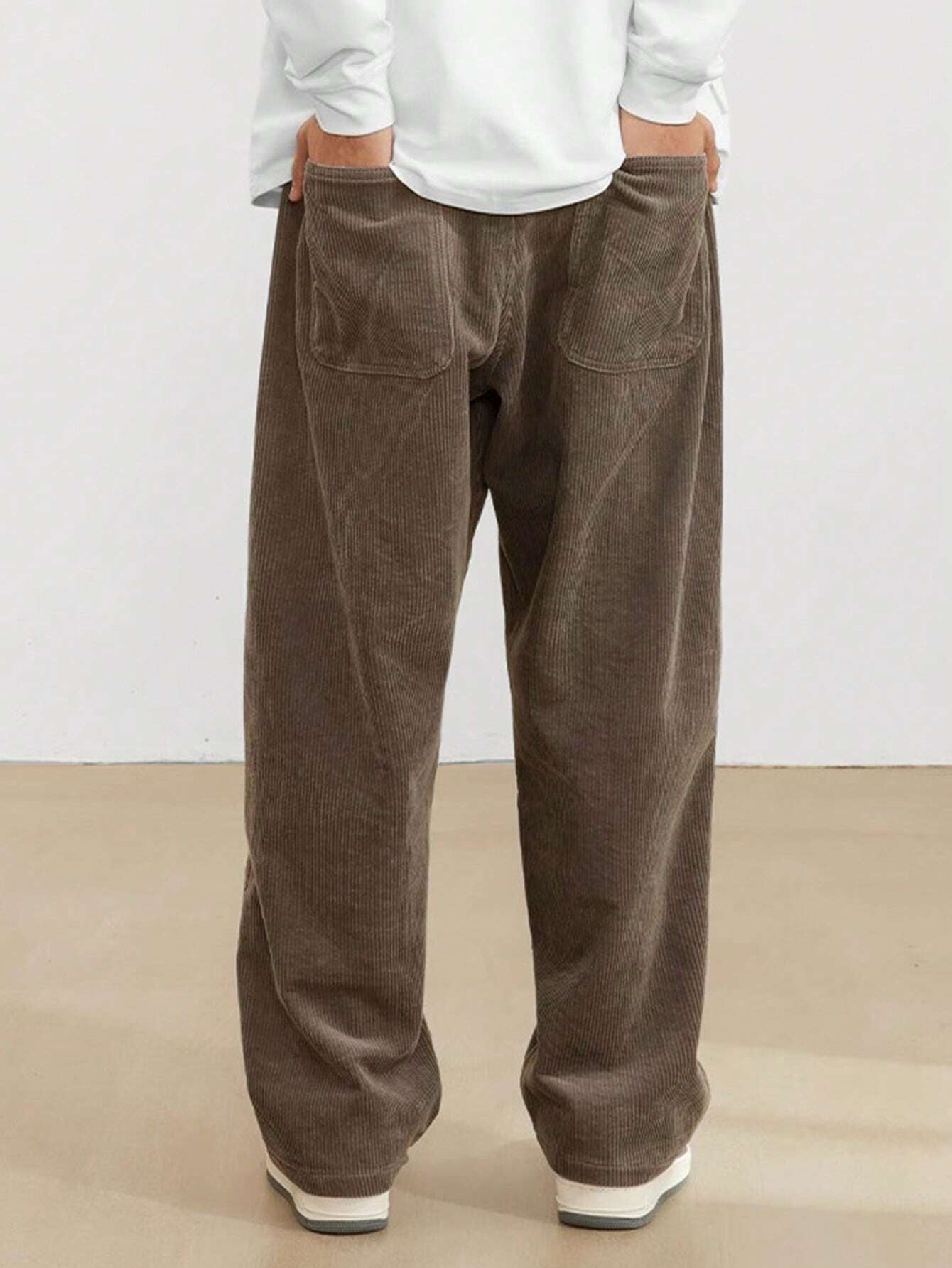 Manfinity Hypemode Manfinity Streetrush Men'S Solid Color Casual Everyday Trousers Mens Streetwear Pants Streetwear Pants Streetwear Men Pants Streetwear Sweatpants Men S Street Wear Pants,Boy Friend Gifts,Streetwear Men