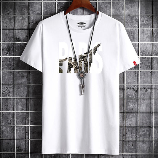 Men'S Summer Korean Style Trendy Loose Casual Short Sleeve