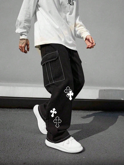 Mens Loose Fit Cargo Pants