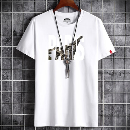 Men'S Summer Korean Style Trendy Loose Casual Short Sleeve