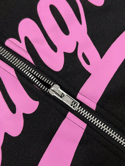 2Pcs Teenage Boy Loose Fit Letter Graphic Hoodie and Sweatpants Set