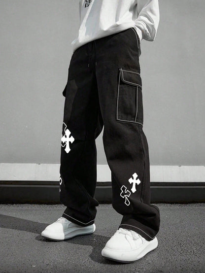 Mens Loose Fit Cargo Pants