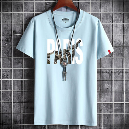 Men'S Summer Korean Style Trendy Loose Casual Short Sleeve